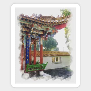 Chinese garden Sticker